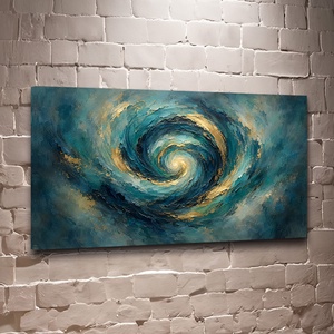  Aranyló Örvény absztrakt falikép - vászonkép 40x23 cm - Meska.hu