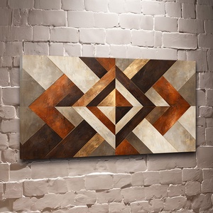  Geometria Fényei absztrakt falikép - vászonkép 40x23 cm - Meska.hu