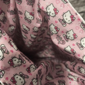 Kézzel készült extra cuki Hello Kitty táska  - táska & tok - bevásárlás & shopper táska - shopper, textiltáska, szatyor - Meska.hu