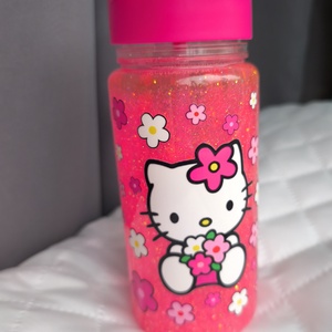 Hello Kitty csillámos kulacs  - otthon & életmód - konyhafelszerelés, tálalás - italos kellékek - kulacsok - Meska.hu