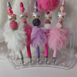 Hello Kitty szőrmés tollak - Meska.hu