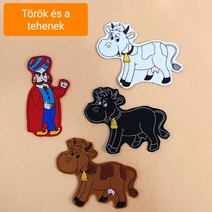 A török és a tehenek készlet - mágneses figurák, Játék & Sport, Szerepjáték, Varrás, Meska