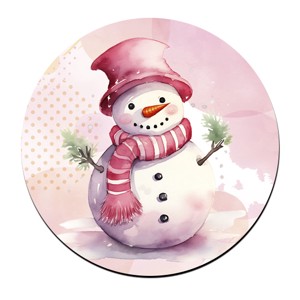 Édes pink hóember mintás bögre alátét, , , MESKA