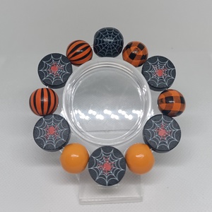 Halloween karkötő - pókos pókháló dísszel - otthon & életmód - dekoráció - halloween - halloweeni ékszerek - Meska.hu