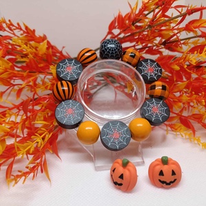 Halloween karkötő - pókos pókháló dísszel - Meska.hu