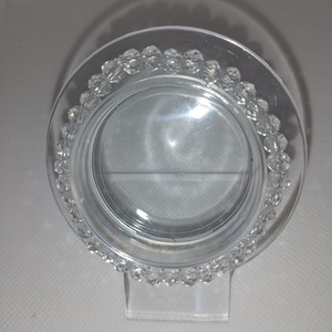 Tiszta elegancia  6 mm-es áttetsző üveggyöngy karkötő - ékszer - karkötő - gyöngyös karkötő - Meska.hu
