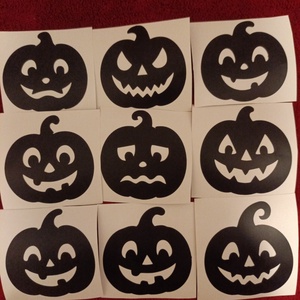 Mini Halloween tök matrica szett, Otthon & Életmód, Dekoráció, Halloween, Halloweeni dekoráció, Mindenmás, MESKA