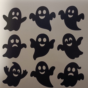 Mini vidám szellem matricák , Otthon & Életmód, Dekoráció, Halloween, Halloweeni dekoráció, Mindenmás, MESKA