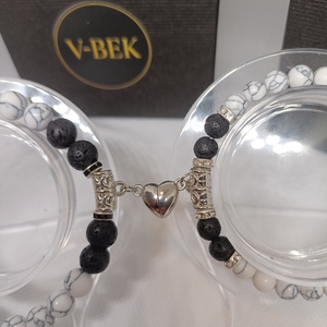 Páros karkötő  Fény és Árnyék Harmónia - ékszer - karkötő - gyöngyös karkötő - Meska.hu