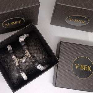 Páros karkötő  Fény és Árnyék Harmónia - ékszer - karkötő - gyöngyös karkötő - Meska.hu