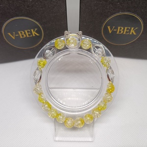 Citromsárga ragyogás, Ékszer, Karkötő, Gyöngyös karkötő, , MESKA