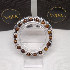 Tigrisszem Elegancia, Ékszer, Karkötő, Gyöngyös karkötő, Gyöngyfűzés, gyöngyhímzés, MESKA