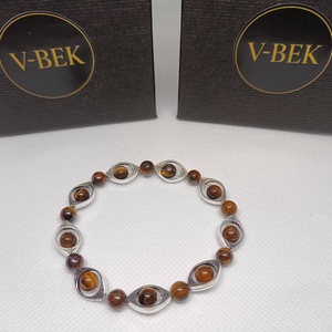 Tigrisszem Elegancia - ékszer - karkötő - gyöngyös karkötő - Meska.hu