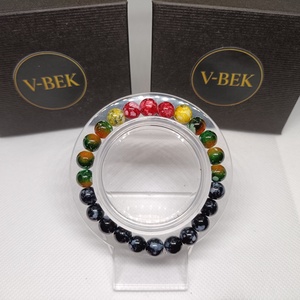 Szivárványos földszínek - ékszer - karkötő - gyöngyös karkötő - Meska.hu