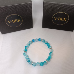 Tengerkék Nyugalom, Ékszer, Karkötő, Gyöngyös karkötő, , MESKA