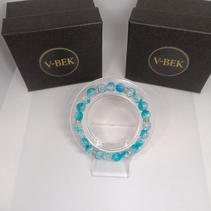 Tengerkék Nyugalom - ékszer - karkötő - gyöngyös karkötő - Meska.hu