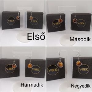 Tigrisszem kollekció fülbevaló - Meska.hu