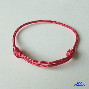 Paracord karkötő piros - ékszer - ékszerszett - Meska.hu