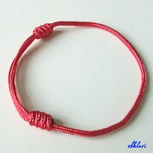 Paracord karkötő piros - ékszer - ékszerszett - Meska.hu