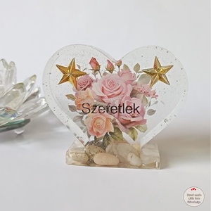 Szív szeretlek felirattal - otthon & életmód - dekoráció - dísztárgy - Meska.hu