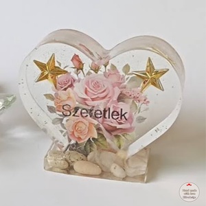 Szív szeretlek felirattal - otthon & életmód - dekoráció - dísztárgy - Meska.hu