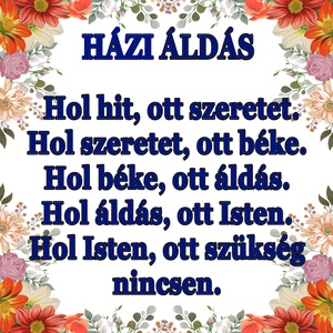 HÁZI ÁLDÁS hűtőmágnes - otthon & életmód - konyhafelszerelés, tálalás - konyhai dekoráció - hűtőmágnes - Meska.hu
