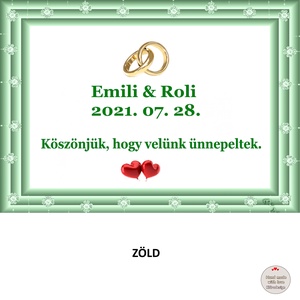 Esküvői hűtőmágnes - esküvő - emlék & ajándék - köszönőajándék - Meska.hu