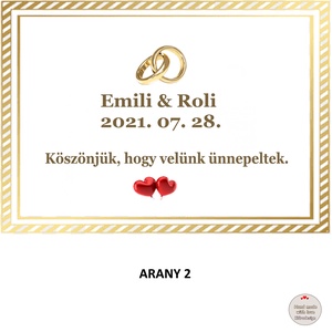 Esküvői hűtőmágnes - esküvő - emlék & ajándék - köszönőajándék - Meska.hu