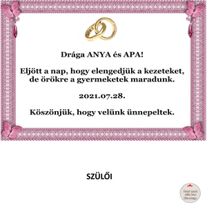 Esküvői hűtőmágnes - esküvő - emlék & ajándék - köszönőajándék - Meska.hu