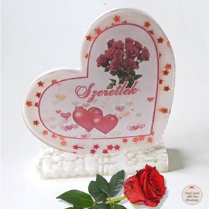 VALENTIN napi köszöntő szív, Otthon & Életmód, Dekoráció, Asztal és polc dekoráció, Asztaldísz, Mindenmás, MESKA