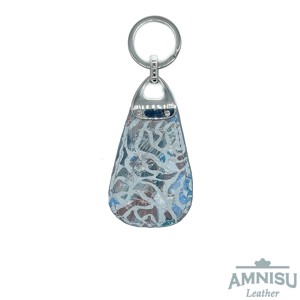 Színes rózsa mintás csepp alakú swarovski köves bőr kulcstartó H3017 - táska & tok - kulcstartó & táskadísz - kulcstartó - Meska.hu