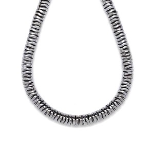 Hematit szin ezüst hullám korong 6x1,5mm, Kellékek & szerszámok, Ásvány alapanyag, Ásványfüzér, , MESKA
