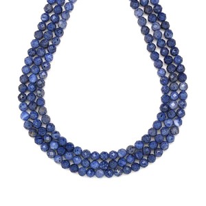 Koral kék fazettált golyó 4mm ékszerkészítő alapanyag (füzér), Kellékek & szerszámok, Ásvány alapanyag, Ásványfüzér, , MESKA