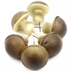 Nagy gomba 6 db/cs - barna, Kellékek & szerszámok, Dekorációs kellékek, Termések, terméscsomagok, , MESKA