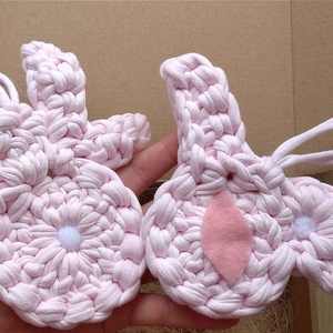 Horgolt tavaszi szett (nyuszi, madár) - otthon & életmód - dekoráció - dísztárgy - Meska.hu