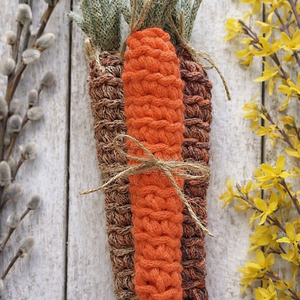 Horgolt répa csomag 3 db-os (narancs) - ünnepi díszek, dekorációk - húsvéti díszek és dekorációk - húsvéti asztaldíszek - Meska.hu