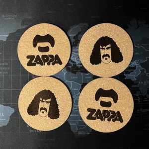 Frank Zappa stílusú parafa poháralátét - 4db - otthon & életmód - konyhafelszerelés, tálalás - tálalás - tányér- és poháralátét - Meska.hu
