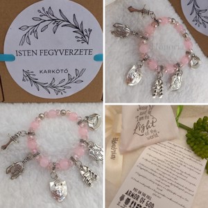 Isten fegyverzete - keresztény történet karkötő-IF04, Ékszer, Karkötő, Bogyós karkötő, , MESKA