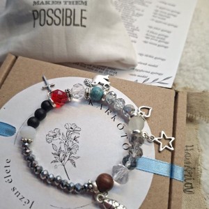 Jézus élete - keresztény történet karkötő-ezüst-102, Ékszer, Karkötő, Bogyós karkötő, , MESKA