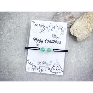 Merry Christmas aventurin angyal karkötő - Meska.hu