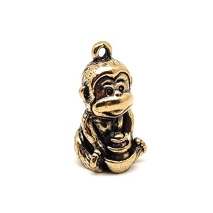 Sárgaréz medál majom 3x2cm, Ékszer, Nyaklánc, Medál, , MESKA