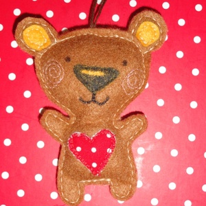 mackó karácsonyfadísz - Meska.hu