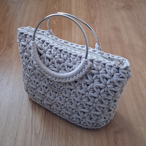 Jázmin mintás horgolt táska - táska & tok - kézitáska & válltáska - kézitáska - Meska.hu