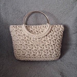 Jázmin mintás horgolt táska, Táska & Tok, Kézitáska & válltáska, Kézitáska, Horgolás, MESKA