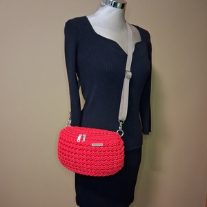 Horgolt övtáska, Táska & Tok, Kézitáska & válltáska, Vállon átvethető táska, Horgolás, MESKA