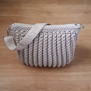 Horgolt táska  - táska & tok - kézitáska & válltáska - nagy pakolós táska - Meska.hu