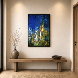 Lüktető éjszaka - Akril festmény 50x70 cm - művészet - festmény - akril - Meska.hu
