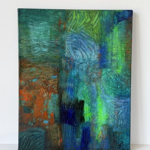 Utazás - Akril festmény vásznon, 40x50 cm - művészet - festmény - akril - Meska.hu