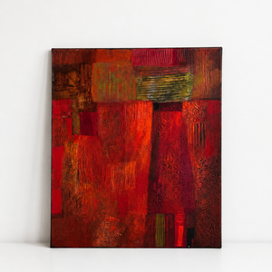 Bíbor harmónia - Akril festmény vásznon, 50x60 cm - művészet - festmény - akril - Meska.hu