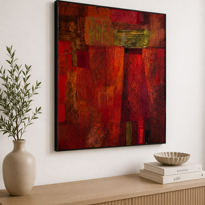 Bíbor harmónia - Akril festmény vásznon, 50x60 cm - művészet - festmény - akril - Meska.hu